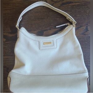 KATE SPADE Elegant Cream HOBO Leather Shoulder Bag